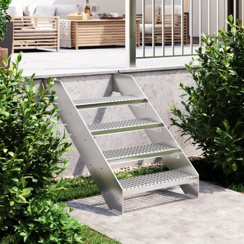 treapta tip gratar, 60x24x7 cm, otel galvanizat