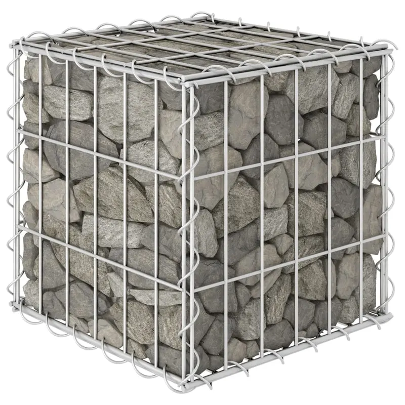gabion cub strat inaltat, 30 x 30 x 30 cm, sarma de otel