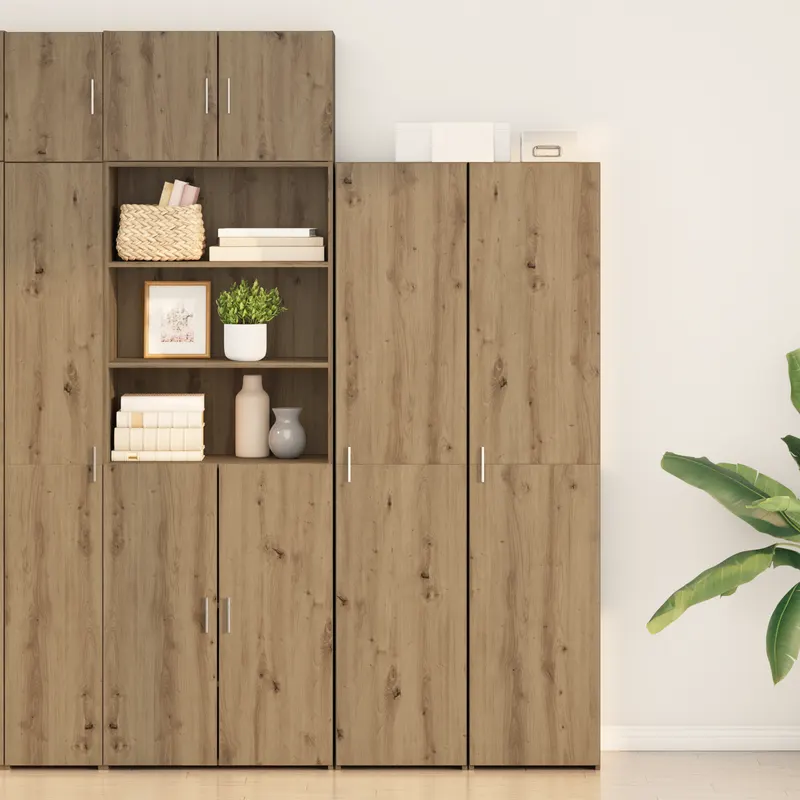 bufet stejar 40x42.5x185 cm lemn prelucrat