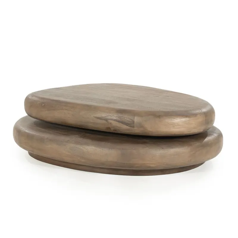 Masuta de cafea MOIRAS 100 x 80 x 27 CM - Maro