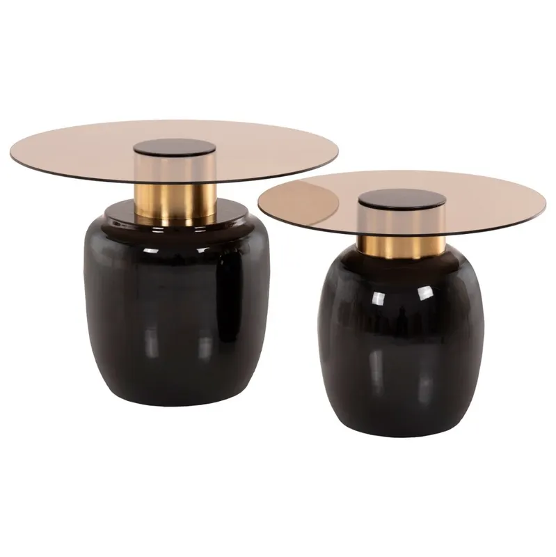Set 2 masute de cafea ALTOIS Ø50x40/60x46 CM