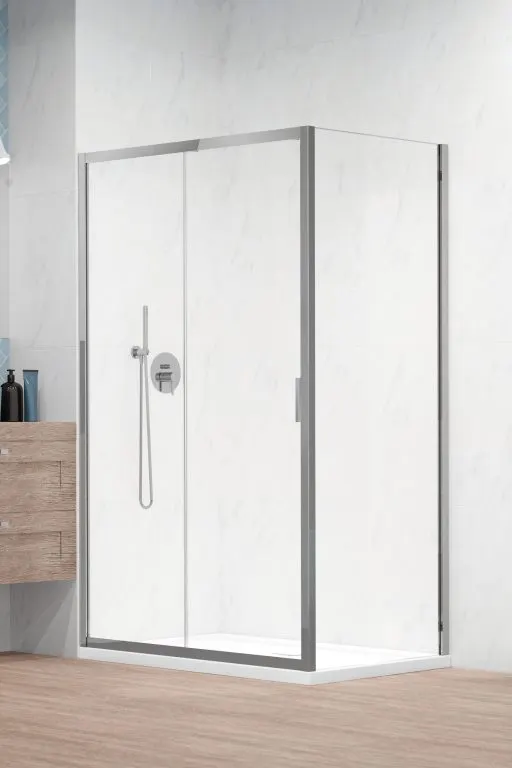 Perete lateral fix de dus Radaway Alienta S1 90x190 cm, crom, sticla 5 mm