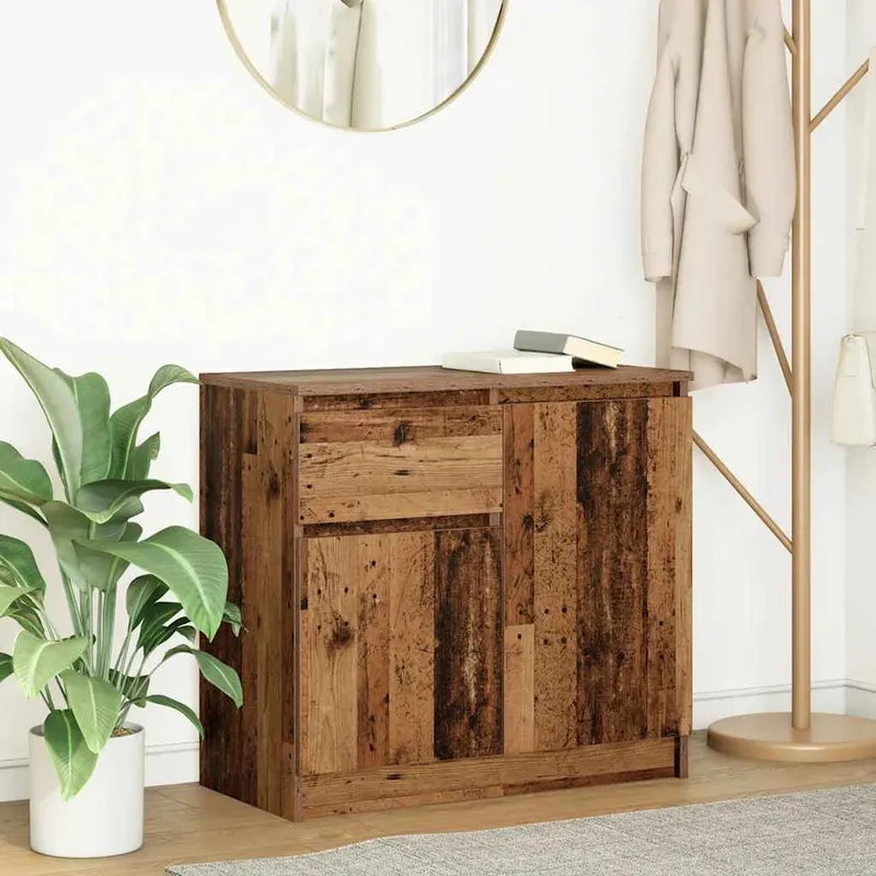 bufeta cu sertar lemn vechi 71x35x65 cm lemn prelucrat