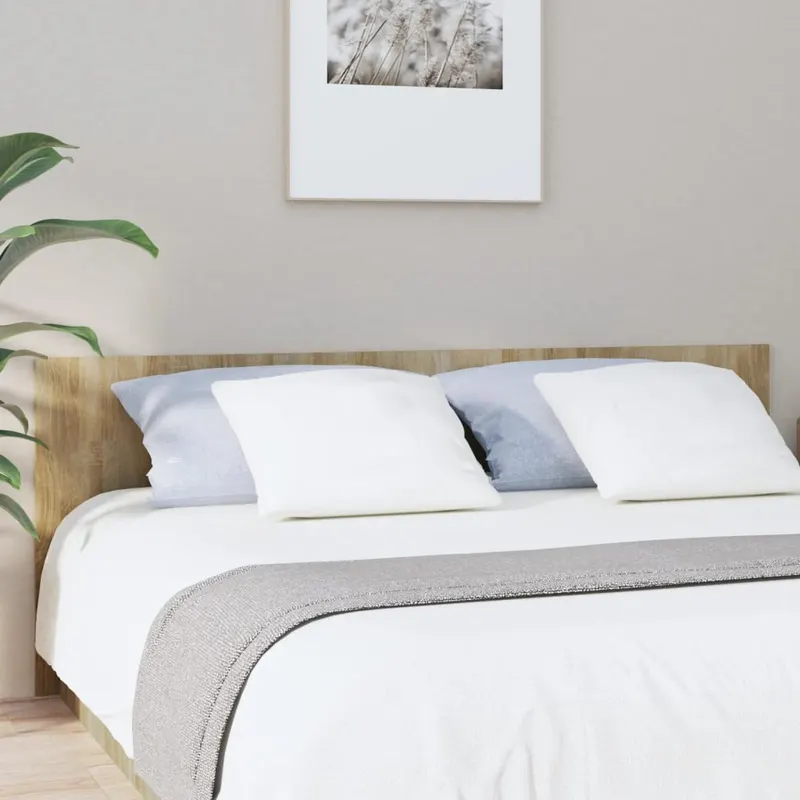 tablie de pat, stejar sonoma, 200x1,5x80 cm, lemn prelucrat