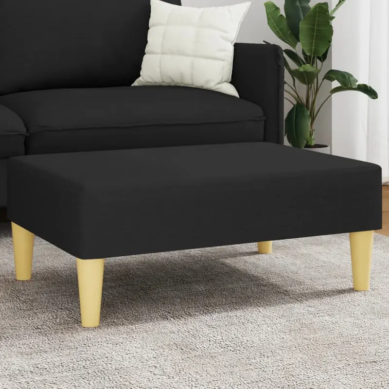 taburet, negru, 77x55x31 cm, material textil