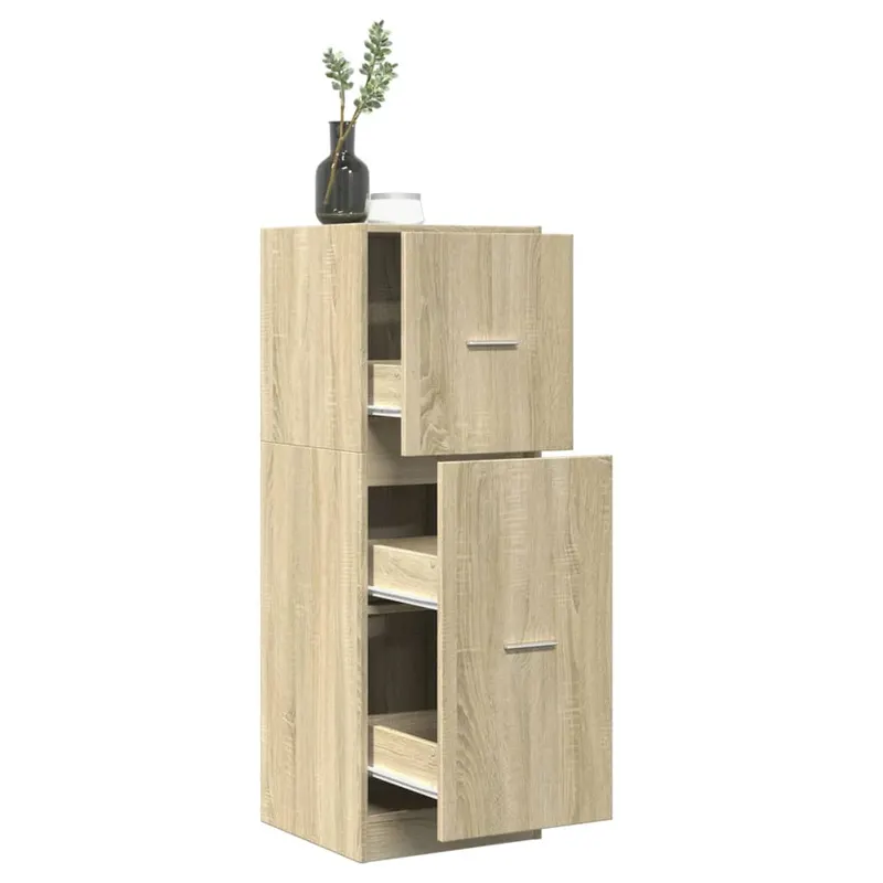 dulap de farmacie, stejar sonoma, 40x41x118 cm lemn prelucrat