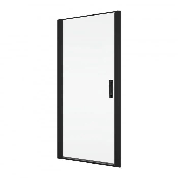 Usa de dus in nisa Ronal Divera 80x200 cm, pivotanta, negru mat