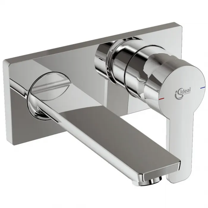 Baterie pentru lavoar, crom, de perete, monocomanda, Ideal Standard Gio