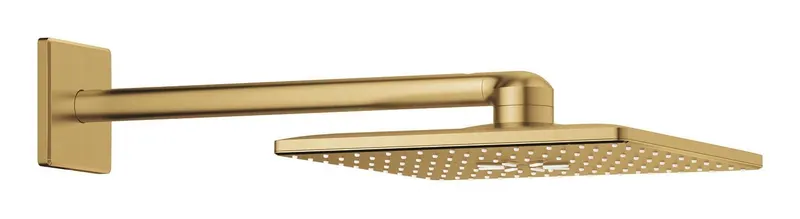 Dus fix Grohe 26479GN0, SmartActive 310 Cube, pe perete, 310 mm, 2 functii, necesita valva, mat, auriu