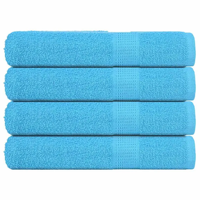 Prosoape de sauna, frogn, 4 buc., turcoaz, 80x200 cm, 360 g/m2