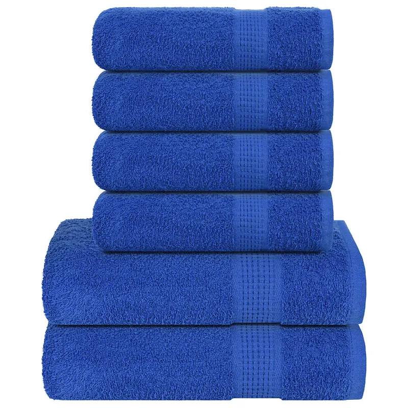 Set prosoape frogn 6 piese, albastru, 360 g/m2