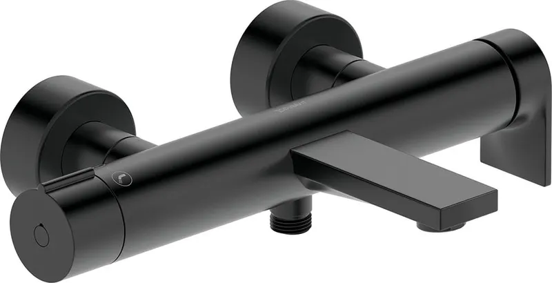 Baterie cada Duravit TU5230000046, Tulum, montaj pe perete, tip incastrare aparent, tip comanda monocomanda, negru