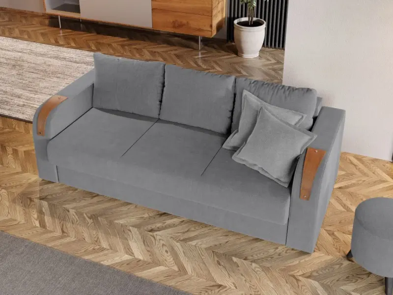 Canapea Extensibila Morelia Gri Deschis — imaginea 2