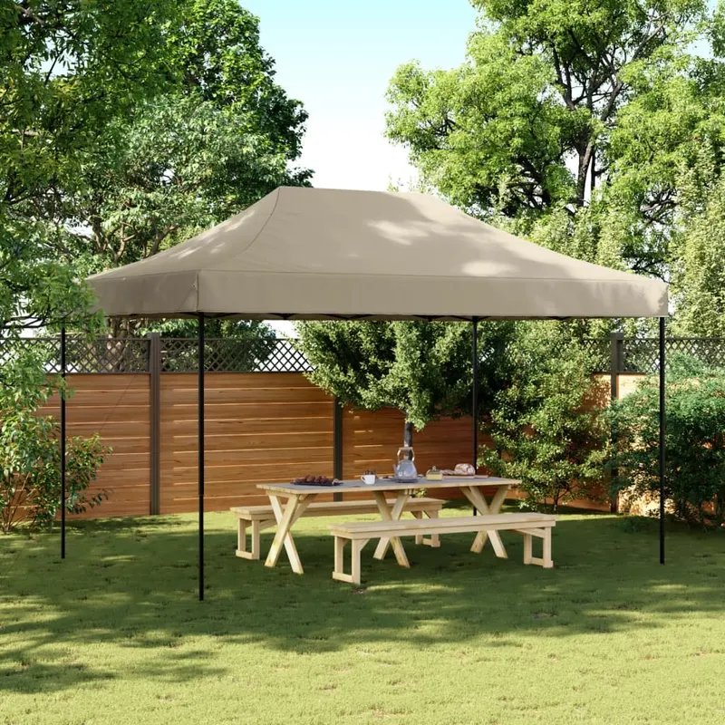 cort de petrecere pliabil pop-up, taupe, 440x292x315 cm