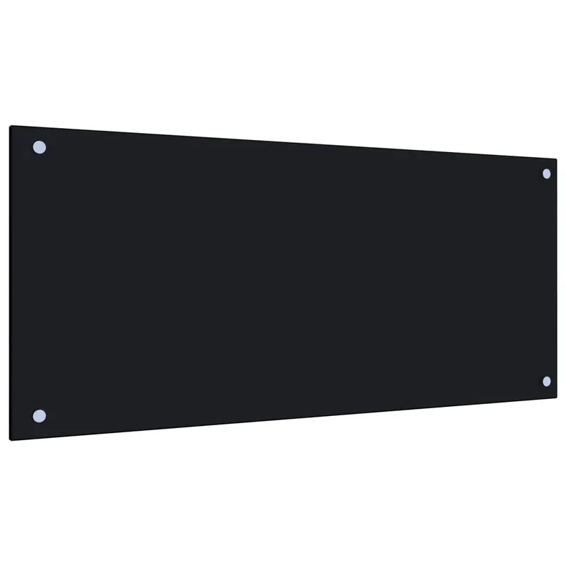 panou antistropi de bucatarie, negru 90x40 cm sticla securizata