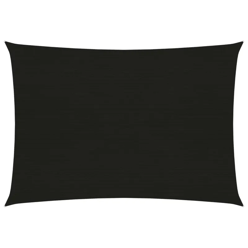 panza parasolar, negru, 3,5x5 m, hdpe, 160 g/m2