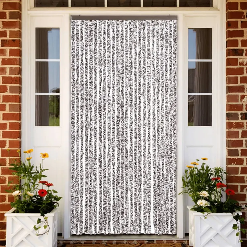 perdea pentru insecte, maro si bej, 100x220 cm, chenille