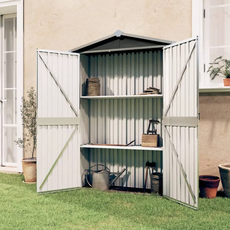 sopron de gradina, antracit, 116x45x175 cm, otel galvanizat