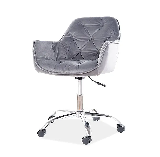 Scaun de birou GARRY VELVET - Grey