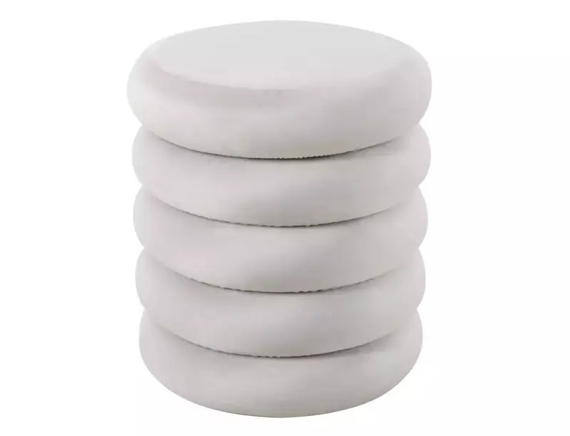 Taburet CALVON Ø40 CM - Beige