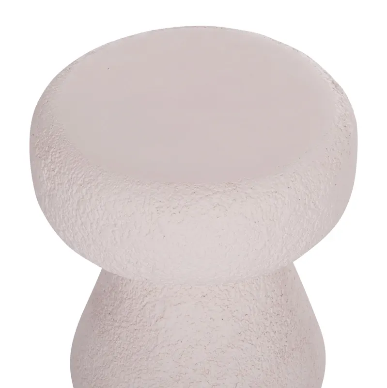 Taburet LURETA Ø34 CM - Alb