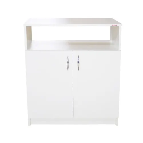 Comoda Soft 2 usi, alb, 75 x 87 x 39 cm