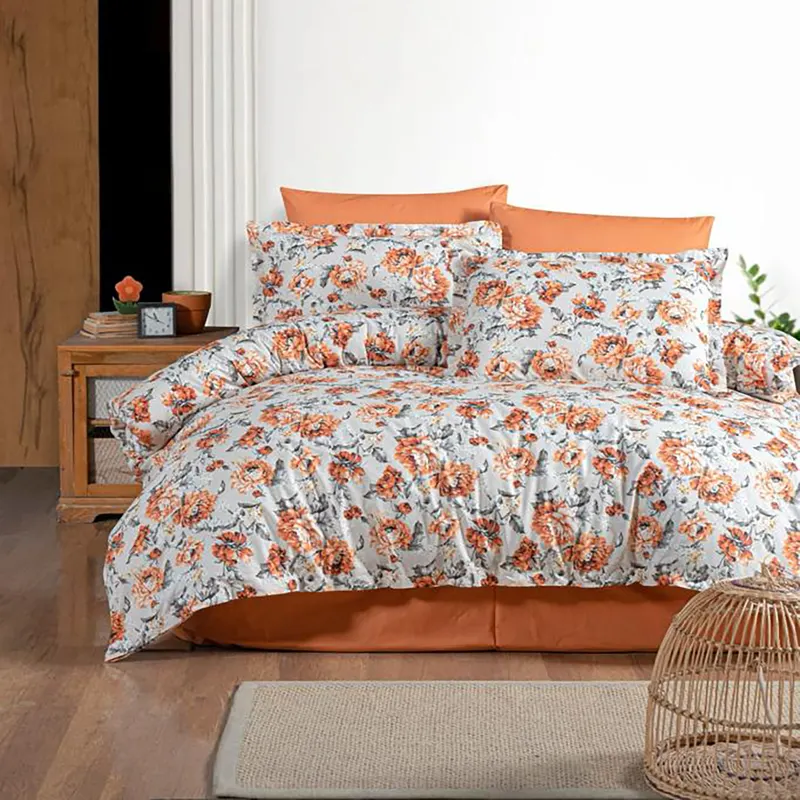 Lenjerie de pat ranforce clasy king size (rnf_32)
