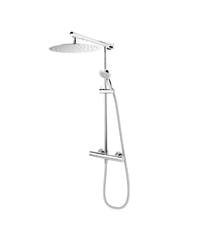 Sistem de dus FDesign Anima FD5-ANA-7U-11, 1 2 , aparent, termostat, 300 mm, 1 pulverizare, anti-calcar, crom