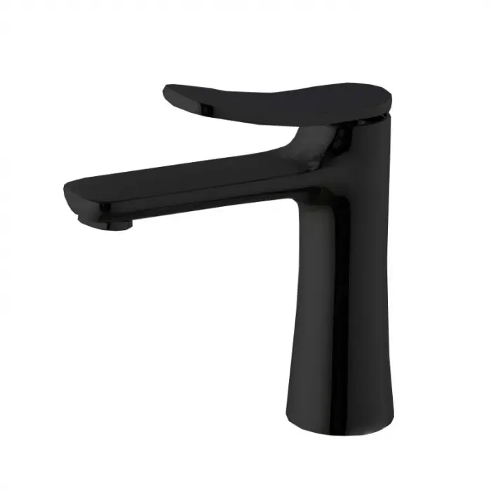 Baterie lavoar cu ventil inclus, negru mat, monocomanda, FIMA Flo