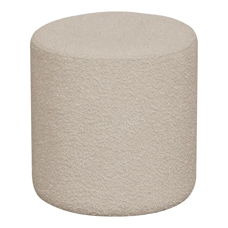 Taburet ALVON BOUCLE Ø34 CM - Beige