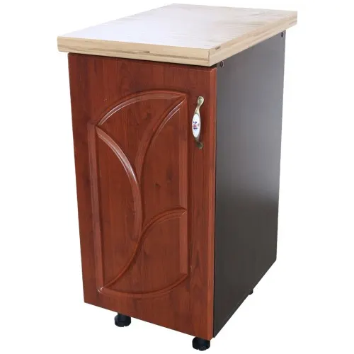 Corp inferior cu 1 Usa Stanga Zebra, Wenge/MDF Cedru Frunza, blat Artar 40 x 85 x 60