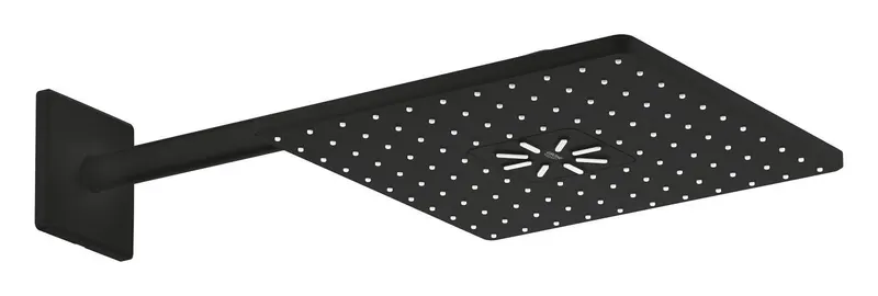Dus fix Grohe 26479KF0, Rainshower SmartActive 310 Cube, pe perete, 310 mm, 2 functii, necesita valva, mat, negru