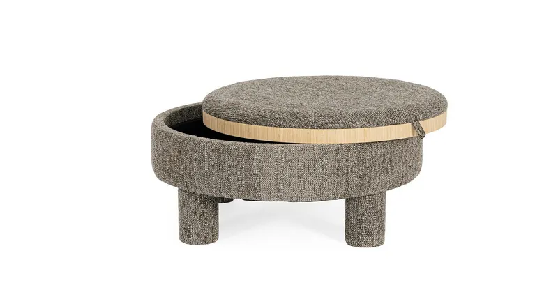 Taburet TALYA Ø80 CM - Alb