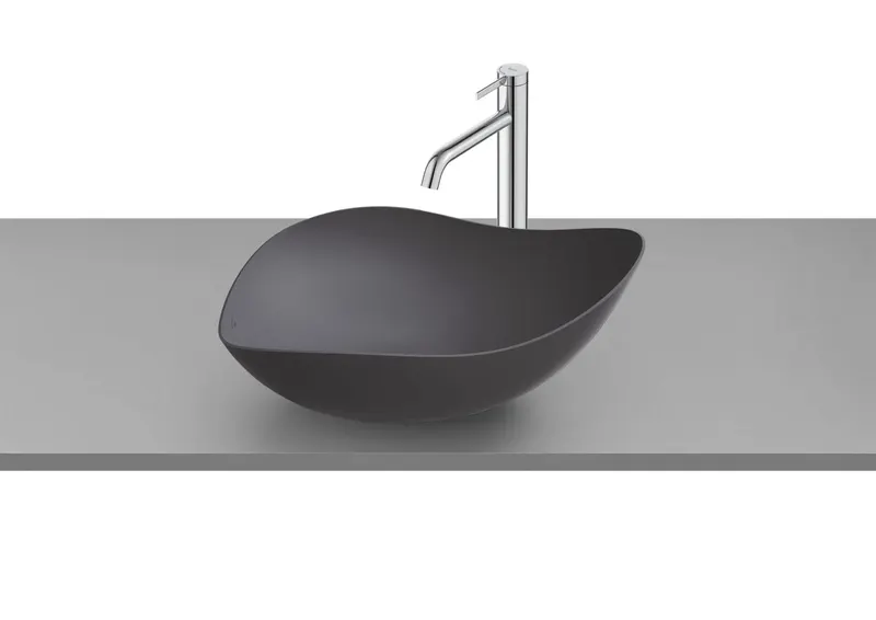 Lavoar Roca A327A13640, 550 mm, 380 mm, 180 mm, 1 cuve, suprafata antiaderent, pe blat, interior zona montaj, Antracit