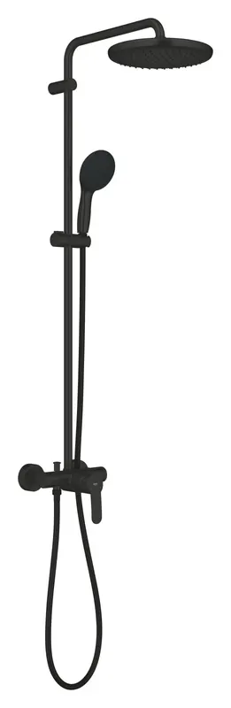 Sistem dus Grohe 266732431, 250 mm, 0.9 bar, 110 mm, 1.75 m, 1118 mm, 412 mm, 1 functii palarie dus, Negru