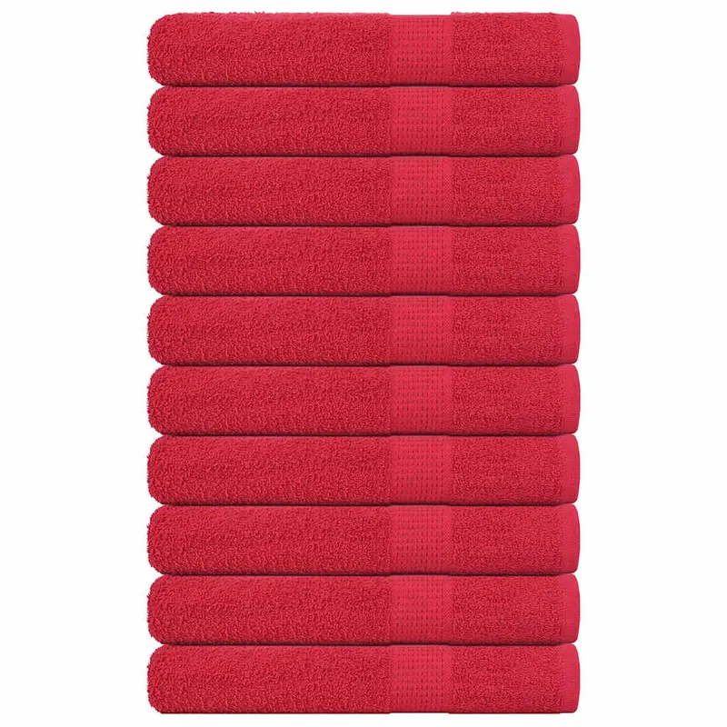 Prosoape de sauna, frogn, rosii, 80x200 cm, 360 g/m2, 10 buc.