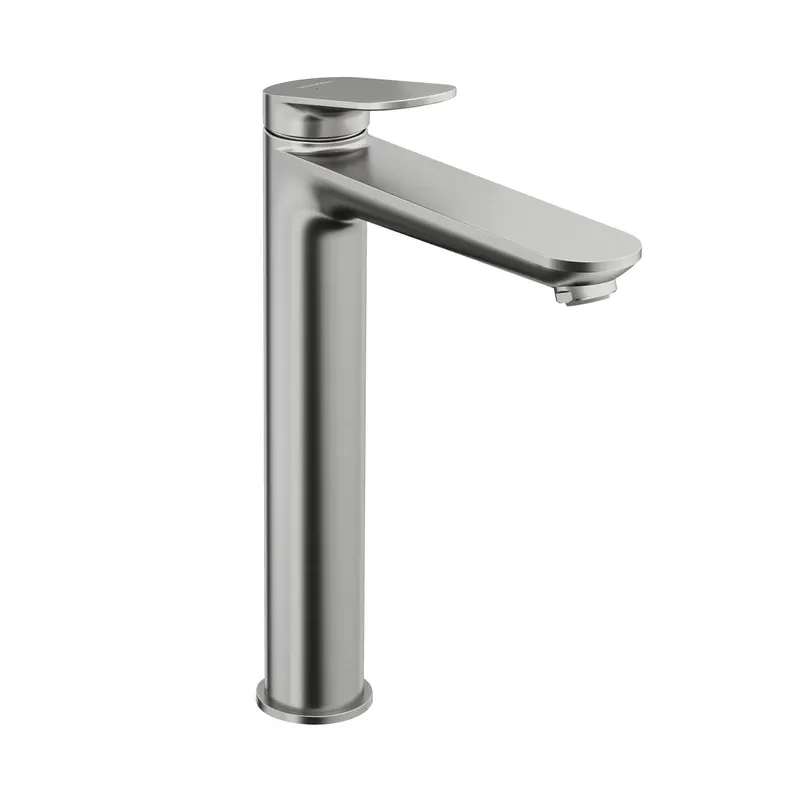 Baterie lavoar Duravit WA1040002070, Wave, tip comanda monocomanda, marime xl, tip instalare pe blat, otel satinat