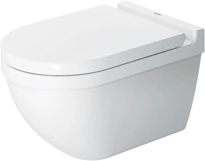 Vas WC Duravit 2225090000, Starck 3, montaj suspendat, tip clatire jet de apa, tip evacuare orizontala, alb