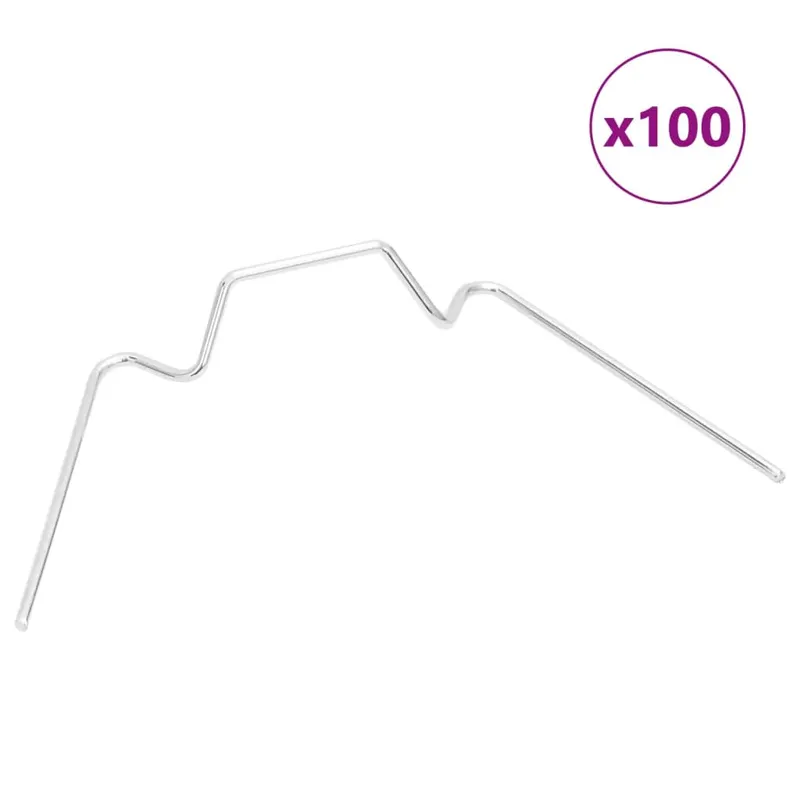 cleme pentru sera 100 buc. otel galvanizat tip w