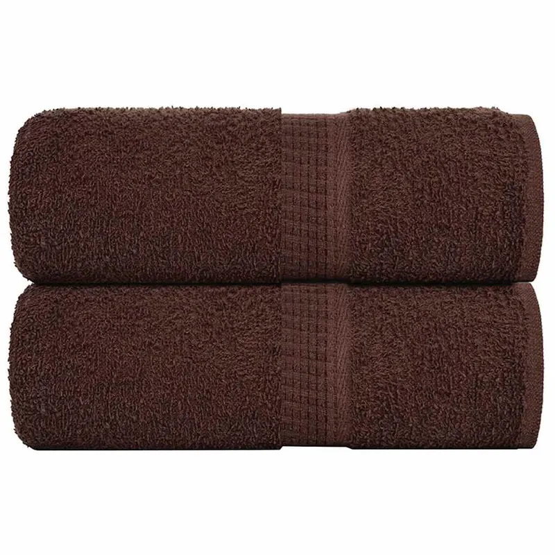 prosoape cu sapun 2 buc maro 30x30 cm 360 g/m2 100% bumbac