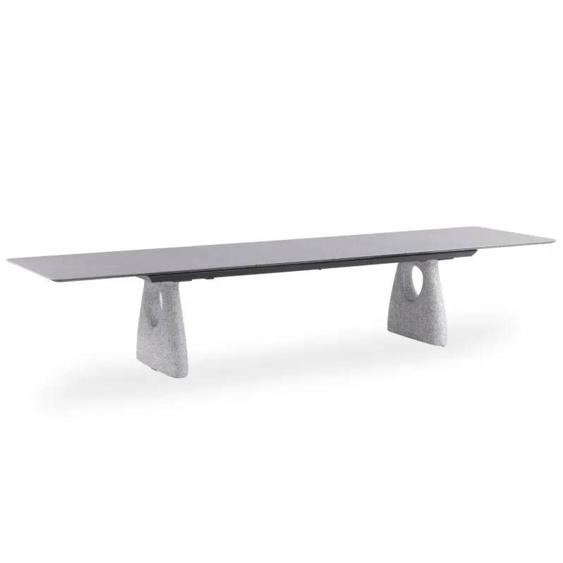 Masa extensibila GOFFEN DARK GREY 240(300) x 100 CM - Gri inchis