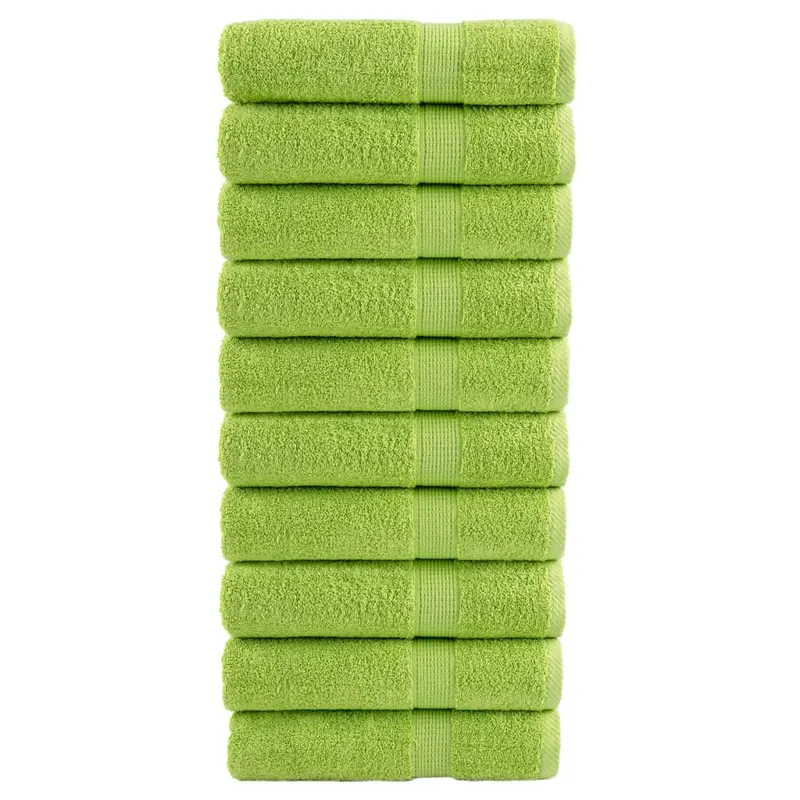 prosoape de dus premium solund 10 buc. verde 70x140 cm 600 gsm
