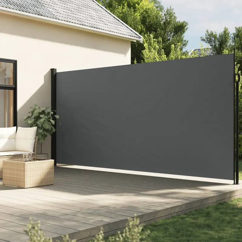 copertina laterala retractabila, antracit, 200x600 cm