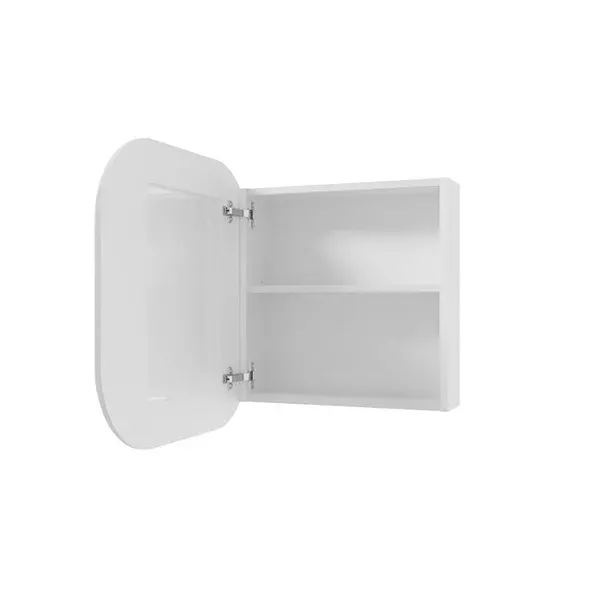 Dulap cu oglinda suspendat alb mat Defra MO-RE 60 cm cu o usa
