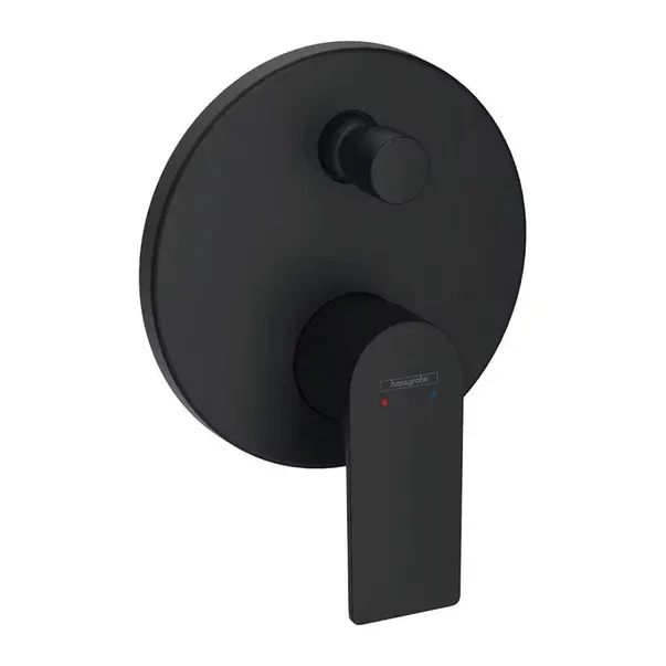 Baterie cada - dus incastrata Hansgrohe Rebris E negru mat