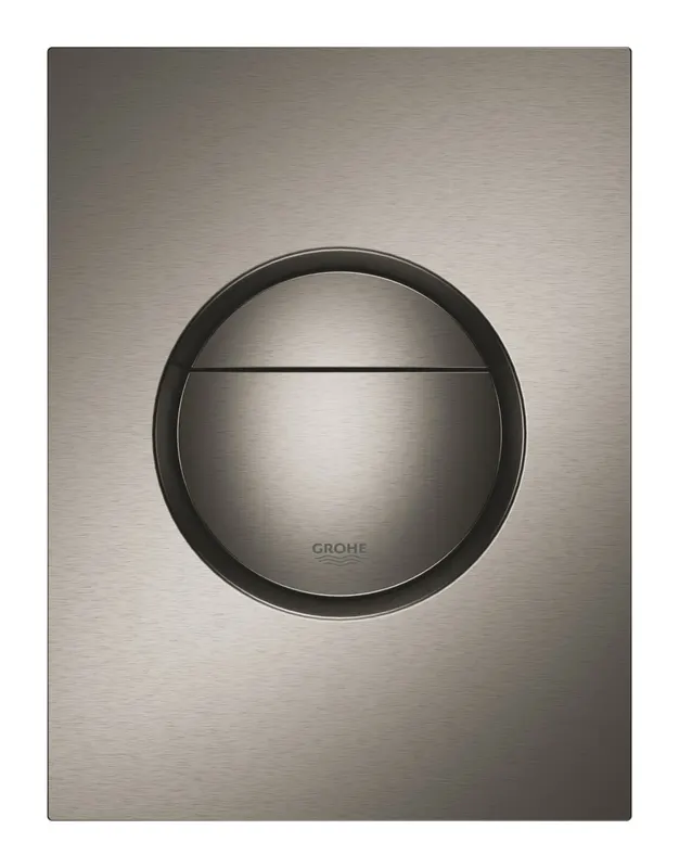 Clapeta actionare Grohe 37601AL0, Nova, S, dubla, 130 x 172 mm, verticala, ABS, mat, grafit
