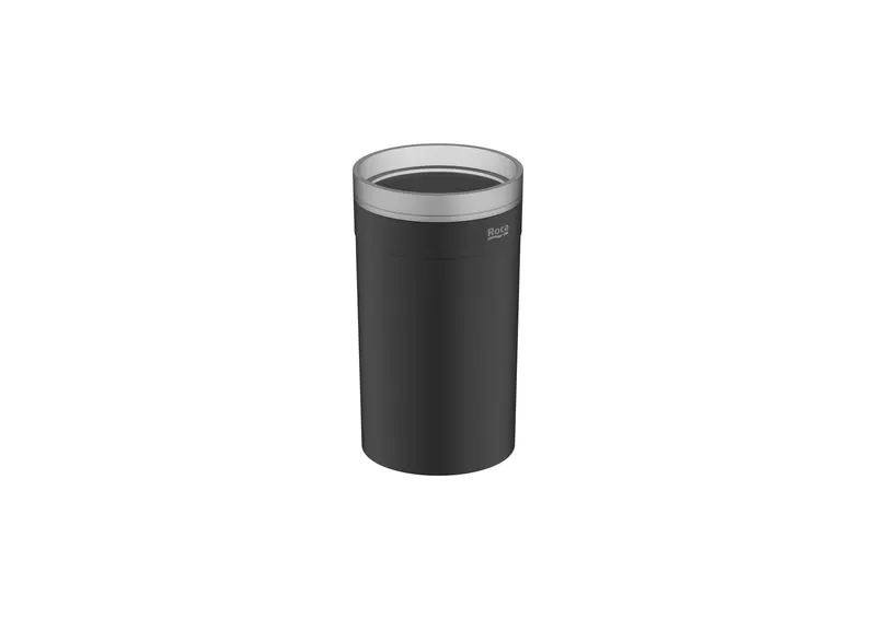 Pahar baie Roca A817895NB0, pe blat, plastic, pahar, Negru