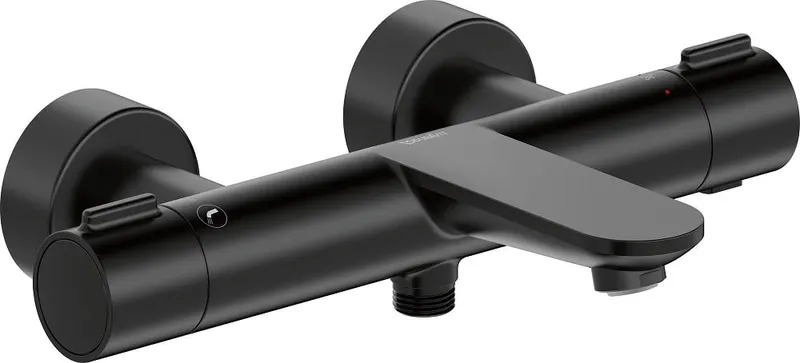 Baterie cada Duravit WA5220000046, Wave, montaj pe perete, tip incastrare aparent, tip comanda dubla comanda, negru