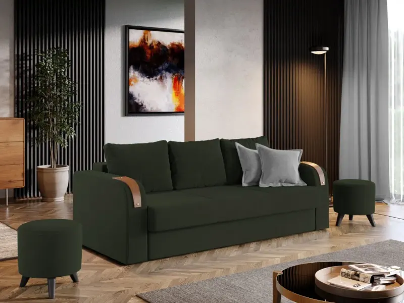 Canapea Extensibila Morelia Verde — imaginea 2