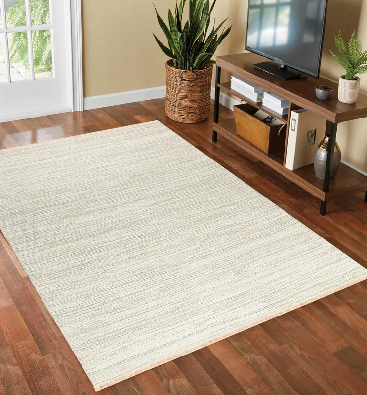 Covor de Hol Terro, Lavabil, Antiderepant, 80x150 cm - Crem / 80 x 150